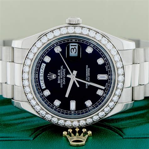 rolex white gold president review|Rolex presidential 41mm white gold.